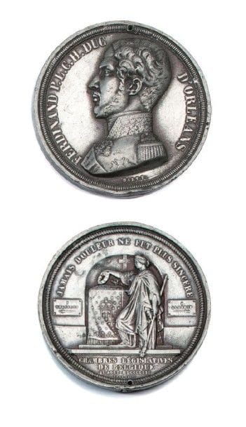 MORT DU DUC D'ORLÉANS
Médaille commémorative...