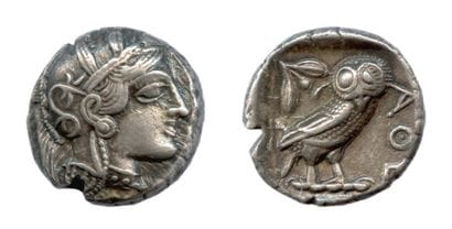 ATTIQUE - ATHÈNES époque de Marathon (449-413)
Tétradrachme...