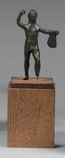 PETITE STATUETTE «Lutteur»
Bronze patine...