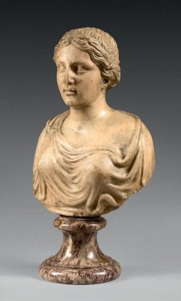 * BUSTE FÉMININ
Marbre
D'après l'antique
Haut....