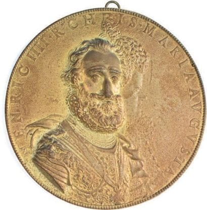 HENRI IV, roi de France
Médaillon à suspendre...