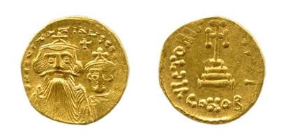 CONSTANT II et CONSTANTIN IV (654-659)
Solidus...