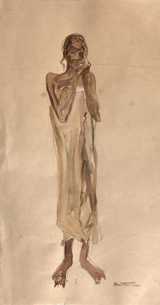 Élisabeth FAURE (1906-1964)
Femme africaine
Crayon...
