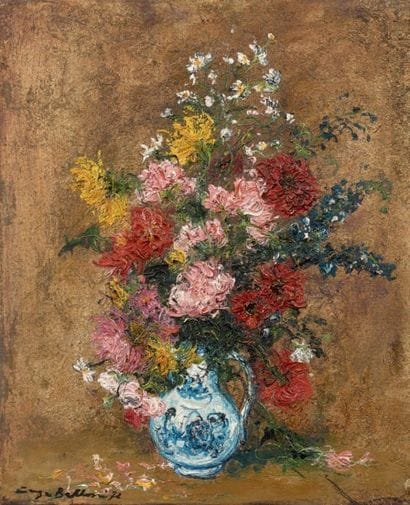 Serge BELLONI (1925-2005)
Le Vase de Delft
Huile...