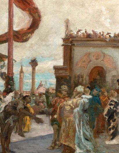 Georges CLAIRIN (1843-1919)
Venise, scène...