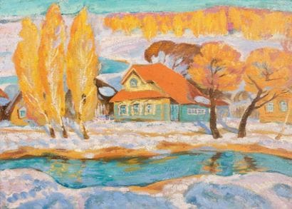 Boris SMIRNOFF (1895-1976)
L'Isba (L'Atelier...