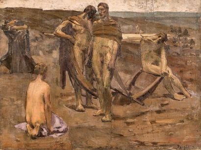 Eugène Robert POUGHEON (1886-1955)
Scène...