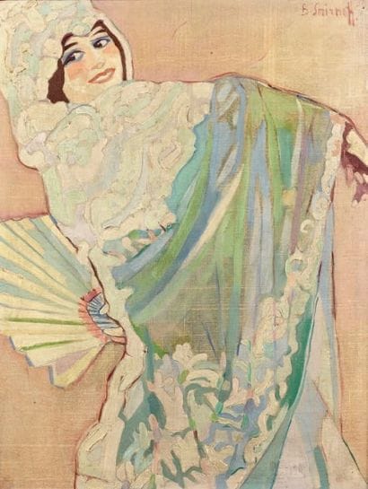 Boris SMIRNOFF (1895-1976)
Danseuse à l'éventail
Huile...