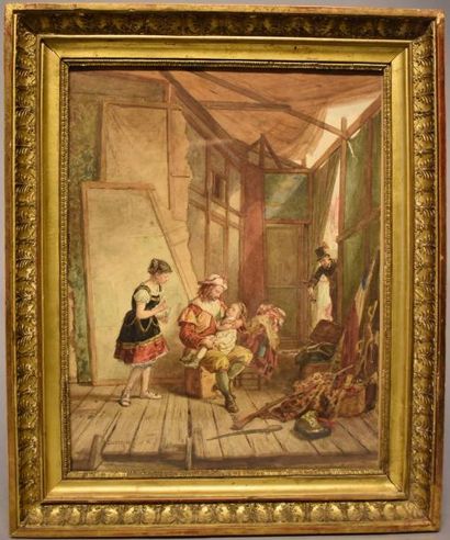 Dessin aquarellé 