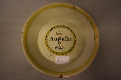 Assiette creuse cul noir au nom de 