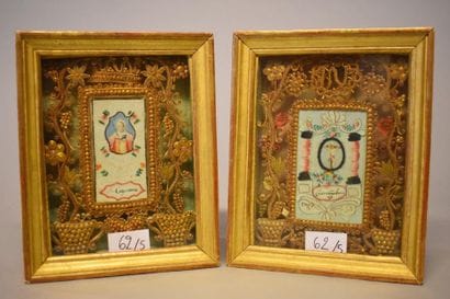 Cinq images pieuses : Canivet XVIIIe siècle...