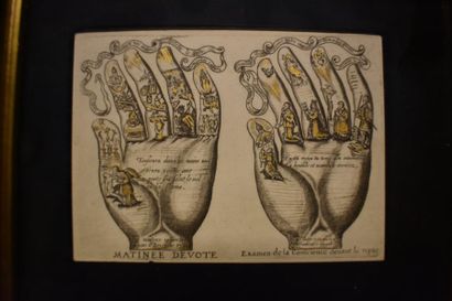 Cinq images pieuses : Canivet XVIIIe siècle...