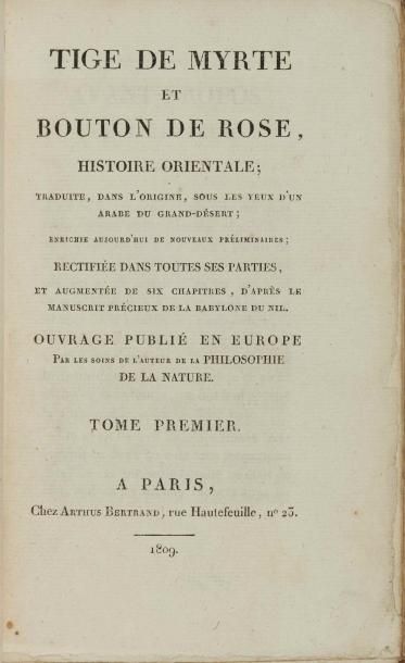[DELISLE de SALES (J.-B.C.)] CURIOSA. Tige...