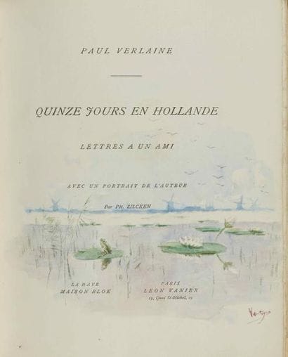 VERLAINE (Paul). Quinze jours en Hollande....