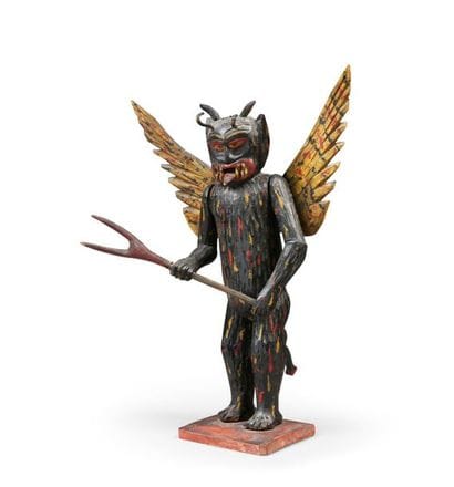 Jouet animé figurant un diable ailé pourvu...