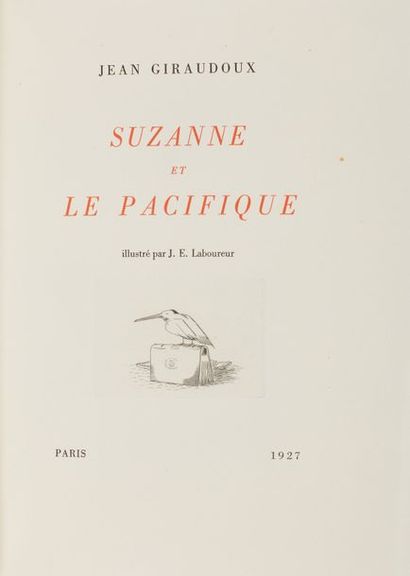 GIRAUDOUX. Suzanne et le Pacifique. Paris,...