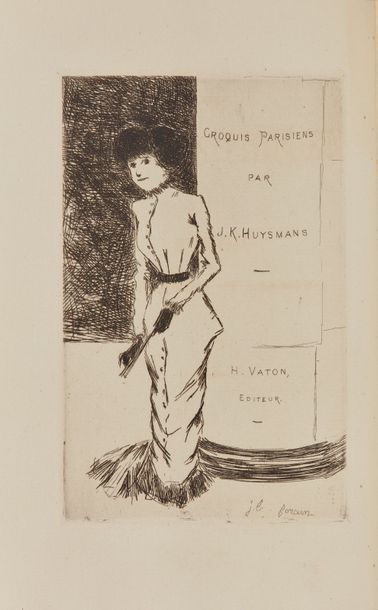 HUYSMANS. Croquis parisiens. Eaux-fortes...