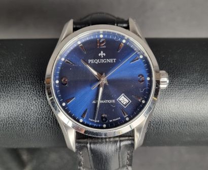 PEQUIGNET. Montre bracelet d'homme, boitier...