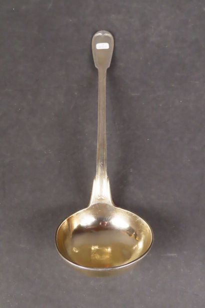 Louche en argent, modèle filets contours,...