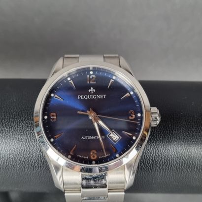 PEQUIGNET. Montre bracelet d'homme, boitier...