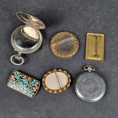 Lot comprenant : 2 montres de gousset en...