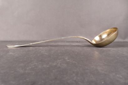 Louche en argent, modèle filets contours,...