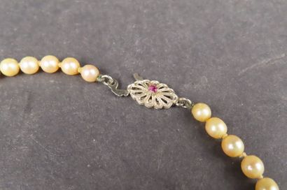 Collier de perles de culture, fermoir en...