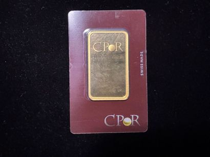 - 1 lingotin 50 g d'or 999.9 - n°9470
sous...