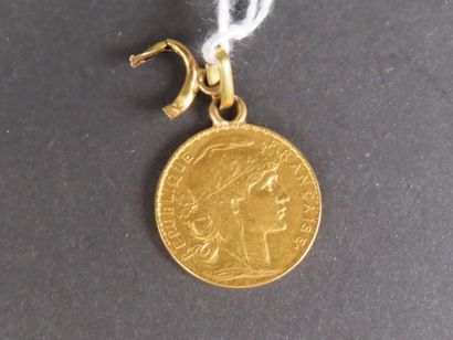 1 pièce de 20 F or Coq de Chaplain 1905 avec...