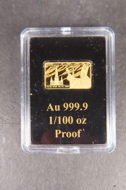 Lingotin en or (999,9/1000e) de 0,31 g 