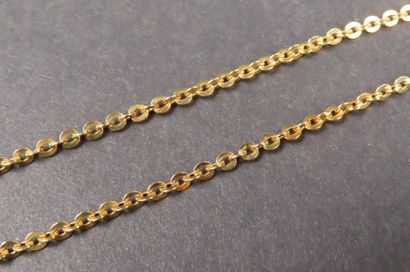 Collier en or jaune (750/1000e) et or jaune...