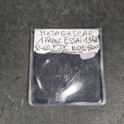 1 Franc Madagascar 1948 Essai (poids : 5,3...