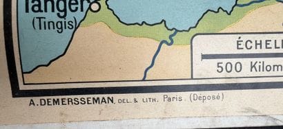 Lot de 5 cartes scolaires en couleurs : L'Italie...