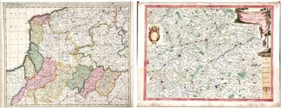 Lot de 2 anciennes gravures : 
- 