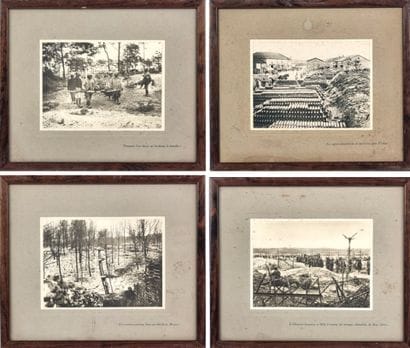 [1ère Guerre Mondiale] Suite de 4 reproduction...