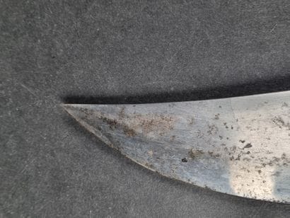 Couteau de chasse, lame Bowie, manche en...