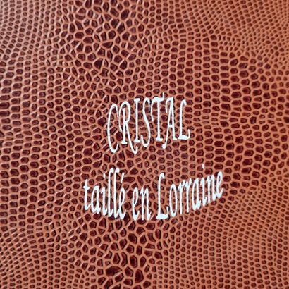 Cristal de Lorraine. Suite de 6 verres en...