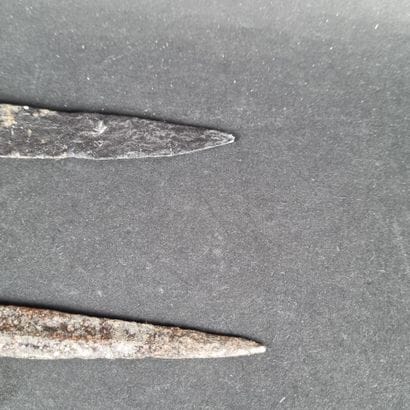 Lot de deux baïonnettes (L : 64 et 55 cm)...