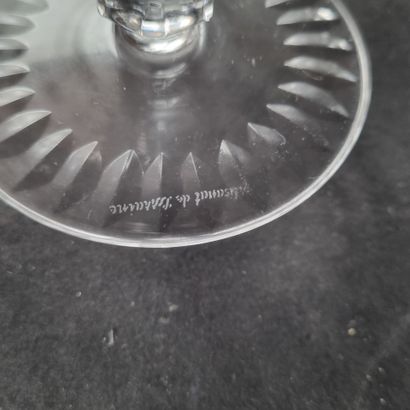 Cristal de Lorraine. Suite de 6 verres en...