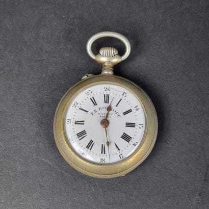 ROSKOPF. Montre de gousset en métal, cadran...