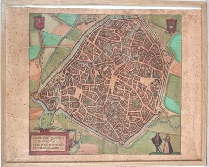 [VALENCIENNES] Lot de 4 estampes sur le thème...