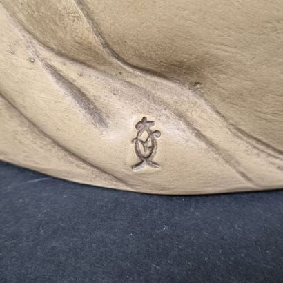 DONATELLO (d'après). Buste d'enfant en terre...