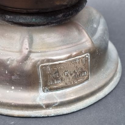Lampe SNCF à acétylène, plaque de fabricant...