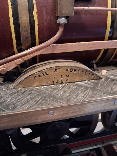 Modèle réduit d'une locomotive Bourbonnais...