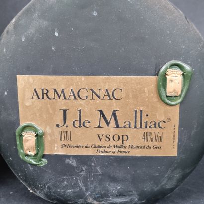 Lot de 3 b. d'ARMAGNAC : 1 b. J. de Malliac...