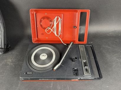 Manette : 1 lecteur de vinyle 33t Philips,...