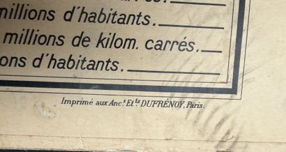 Lot de 5 cartes scolaires en couleurs : L'Italie...