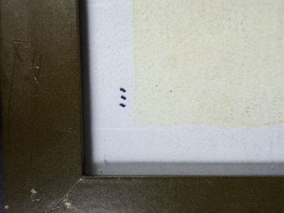Manette : lot de pièces encadrées diverses...