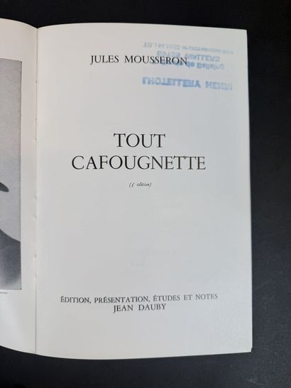 [JULES MOUSSERON]. Lot de 4 volumes sur le...