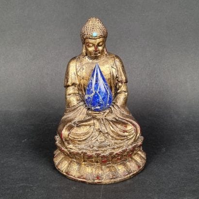 CHINE. Sujet en résine représentant un bouddha...